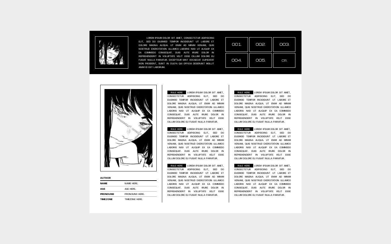 Carrd Example Aesthetic Carrd Templates