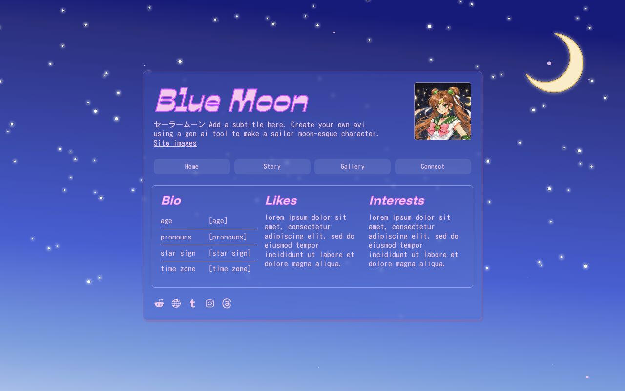 Carrd Example Aesthetic Carrd Templates