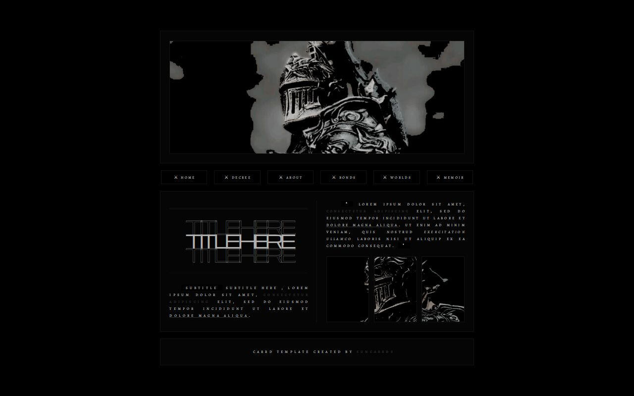 Carrd Example Aesthetic Carrd Templates